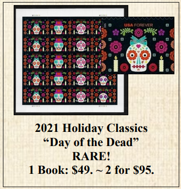 2021 Holiday Classics “Day of the Dead” RARE! Stamp Sheet