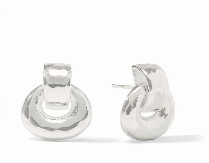 Avalon Demi Doorknocker Earring-Silver - Molly + Kate