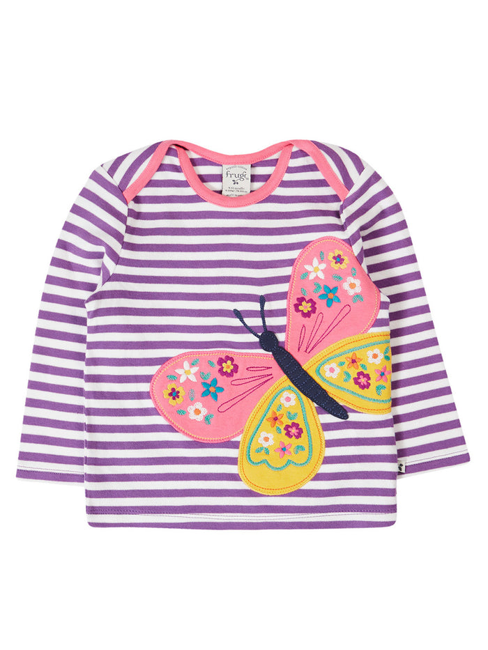 Violet Stripe/Butterfly / 0-3m