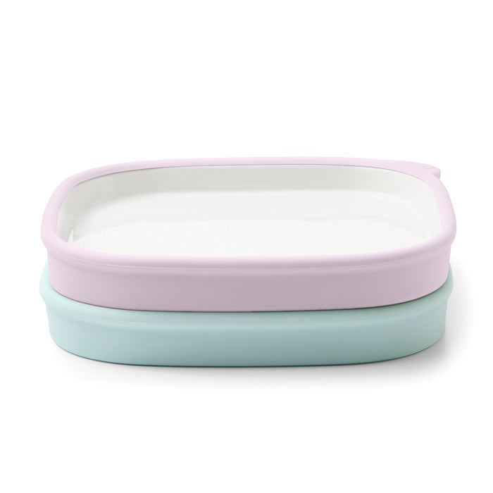 Clean Start Toddler Ceramic Everything Plate - 2 Pack