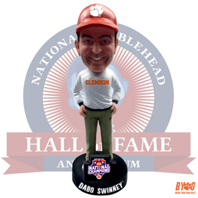 Clemson Tigers Dabo Swinney NCAA College Football National Champions Bobblehead - National Bobblehead HOF Store
