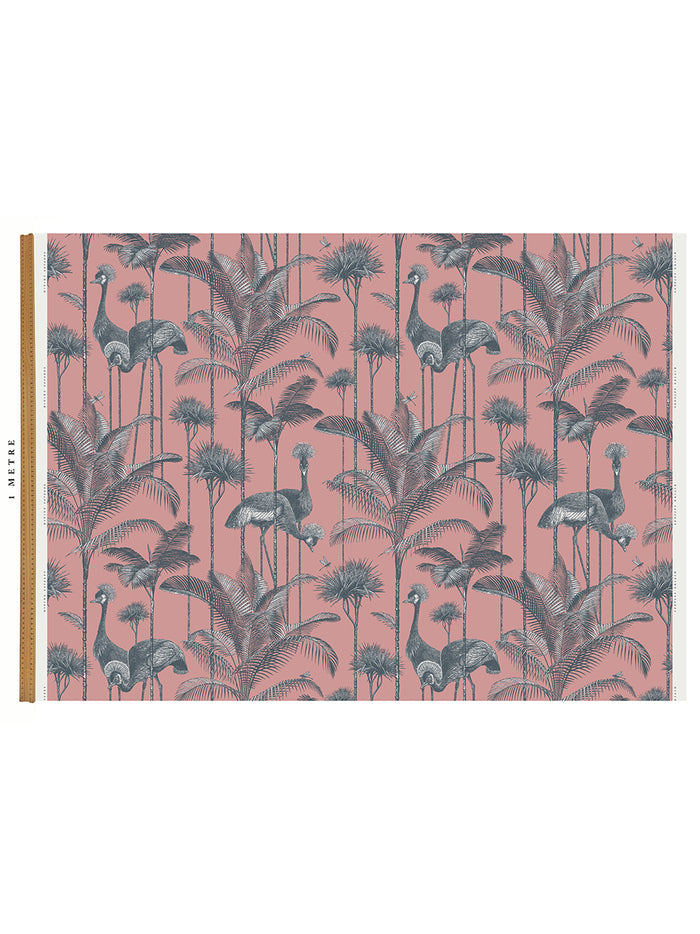 Crane Fonda 'Coral' Recycled Velvet Sample
