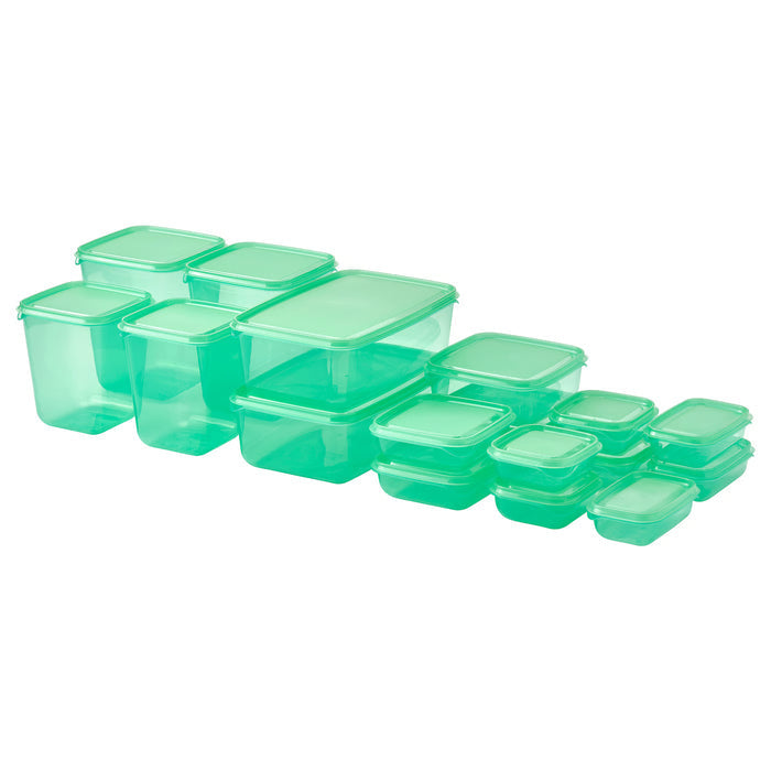 Food Container 17pc Set Green