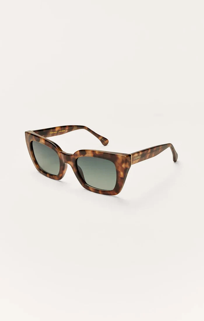 Hideaway Polarized Sunglasses - Dark Tort Gradient - Molly + Kate