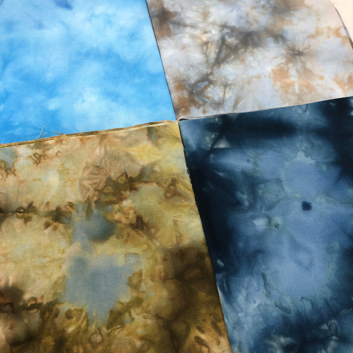 Ice Dyed Fat Quarter bundle set, Kona Cotton
