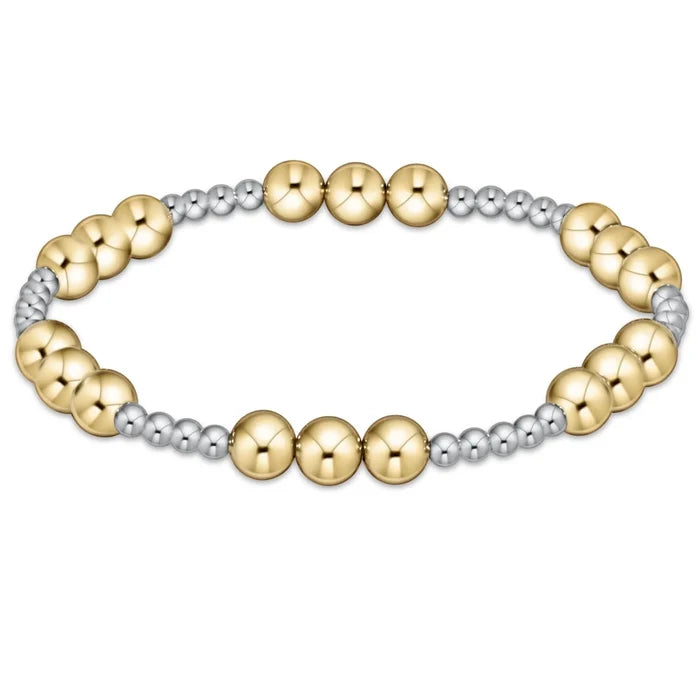 Joy Pattern Bracelet - Mixed Metal - Molly + Kate