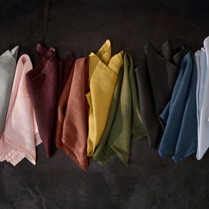 Linen Sateen Placemats - Mustard (Set of 4) - L'OBJET
