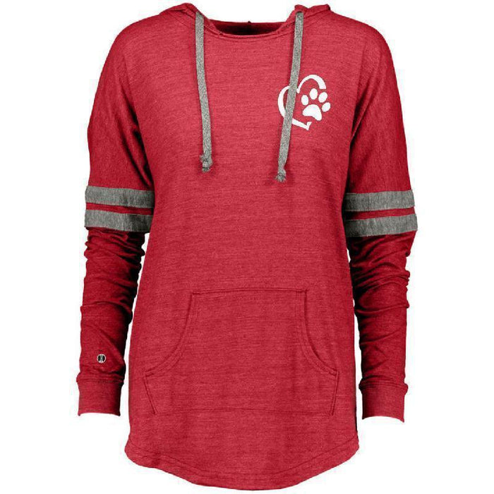 Love Paw Holloway Ladies Hooded Low Key Pullover-KaboodleWorld
