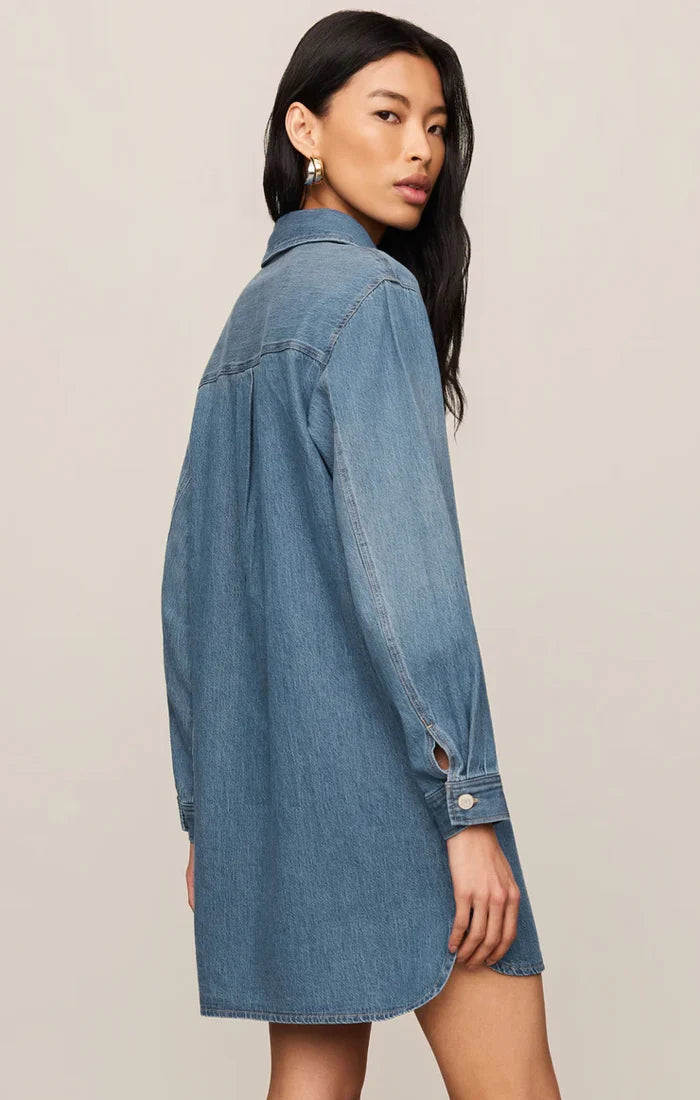 Lucie Denim Shirt Dress - Molly + Kate