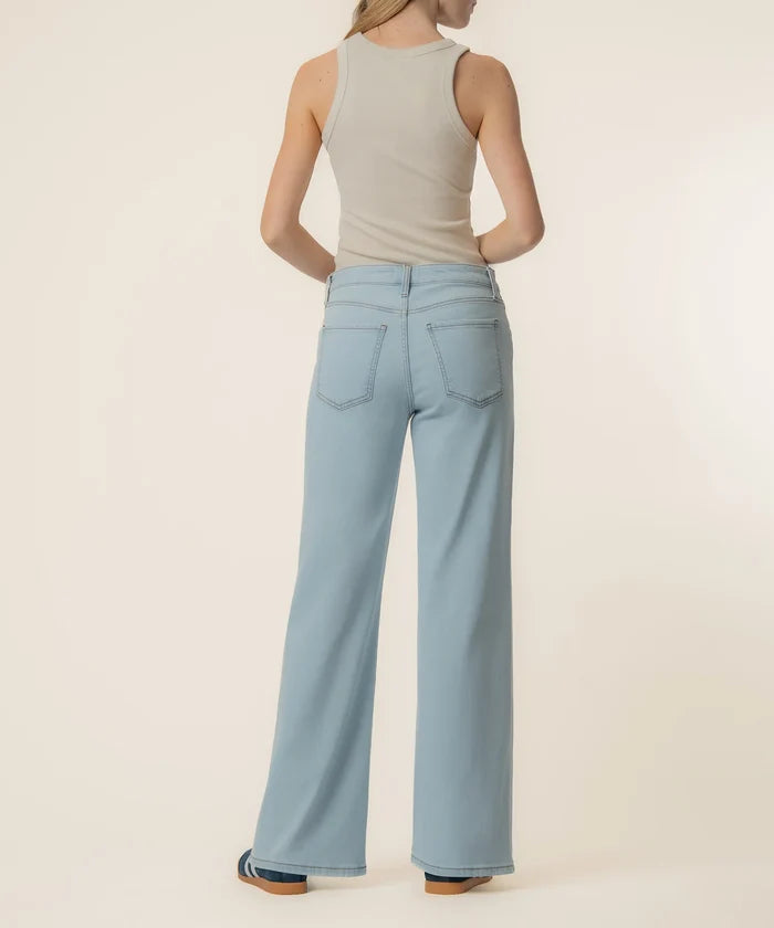 Maya High Rise Wide Leg - Unearthly Light Wash - Molly + Kate