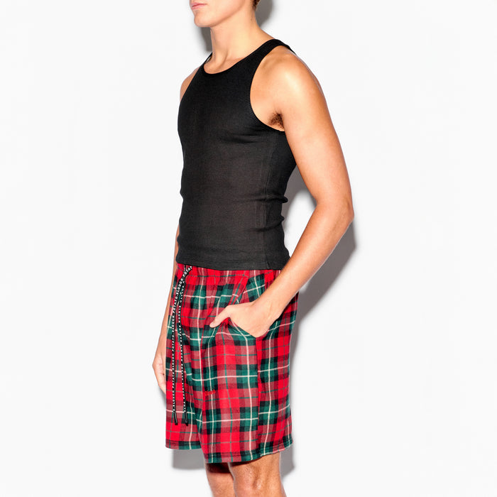Mens Check Short