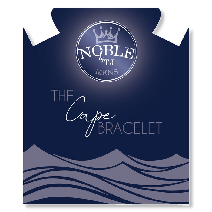 Men's Noble Cape Bracelet - Silver Steel Bead Bracelet