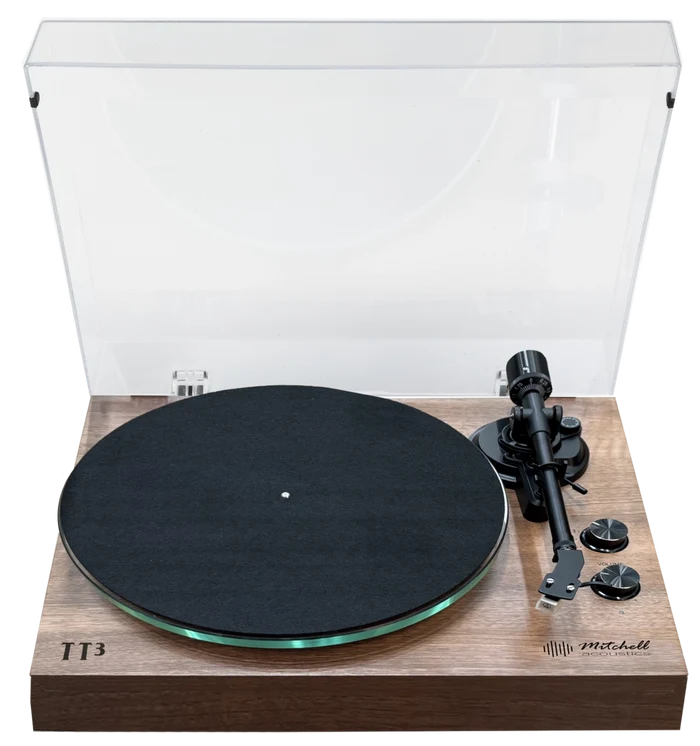 Mitchell Acoustics UStream TT3 Bluetooth Vinyl Turntable with USB - Walnut Walnut