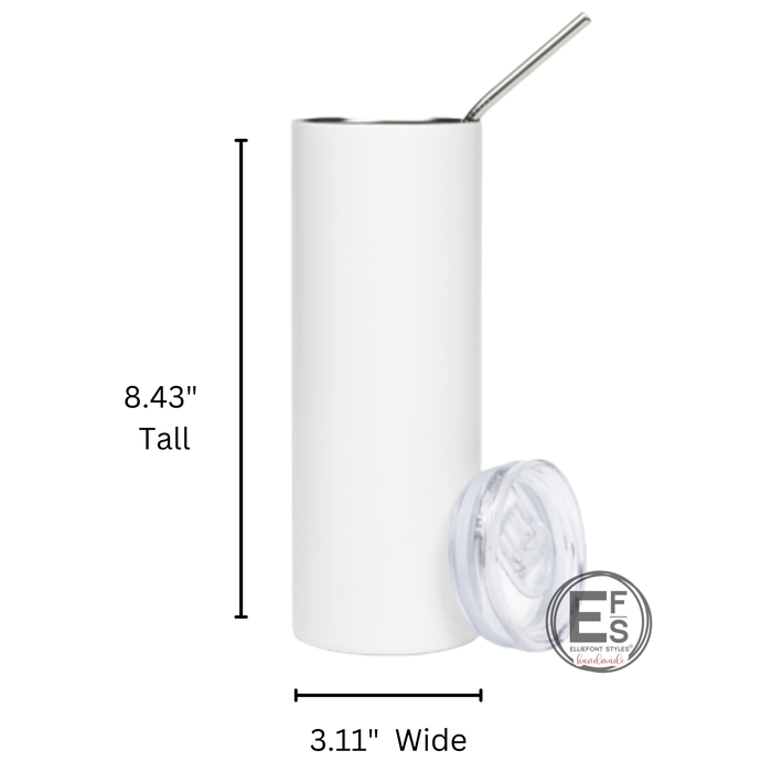 Mostly Peace Love and A Little Go F*ck Yourself Stainless steel tumbler