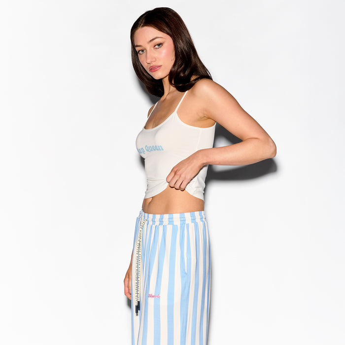 Nap Queen Crop, womens cropped lounge tee - Slouch Potato Sunday Collection