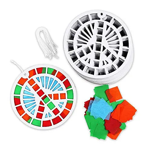 DIY Suncatcher Paper Crafts 24 Pieces Per Pack KIPP BROTHERS