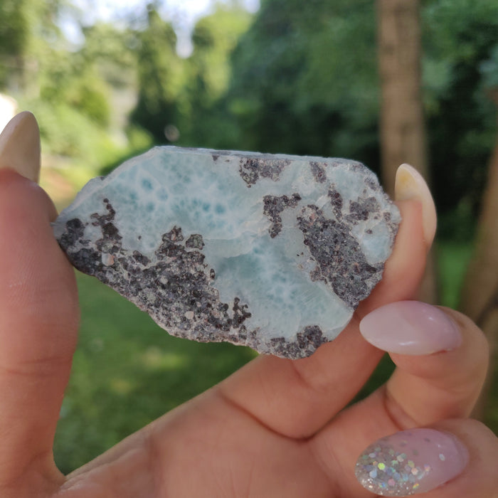 Polished Larimar Slab (#J9)
