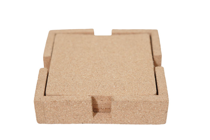 Premium Square Coaster Set of 4 with Case