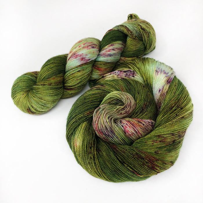 Raspberry Canes - wholesale - Shawl length skein - 600 yards