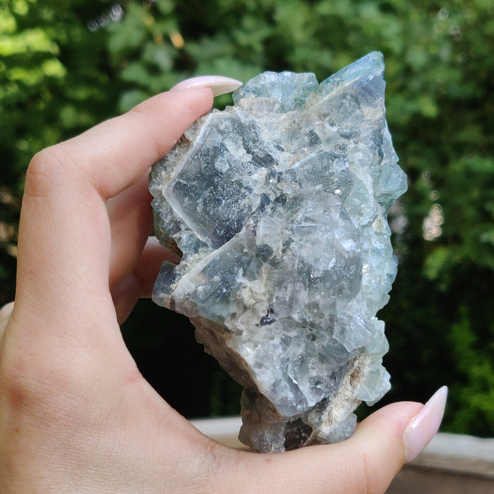 Raw Cubic Fluorite Cluster (#J6)