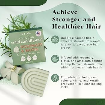 Rosemary & Biotin Volumizing Solid Conditioner - Molly + Kate