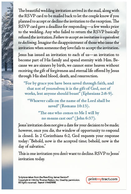 RSVP (Winter, NKJV)