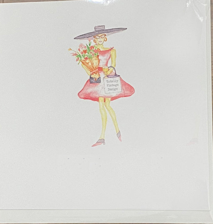 Shopper Lady Notecard