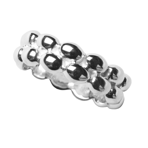 Southern Gates® Double Rice Bead Ring. Size 6. 925 sterling silver. Gorgeous sterling silver rice beads pay homage to the Holy City's rice history and South Carolina's agricultural background. Our stunning Rice Bead Collection includes chains, hoop earrings, rings, and bracelets.