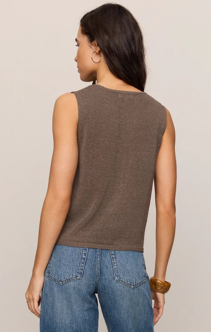 Syd Sweater Vest - Pebble Coast - Molly + Kate