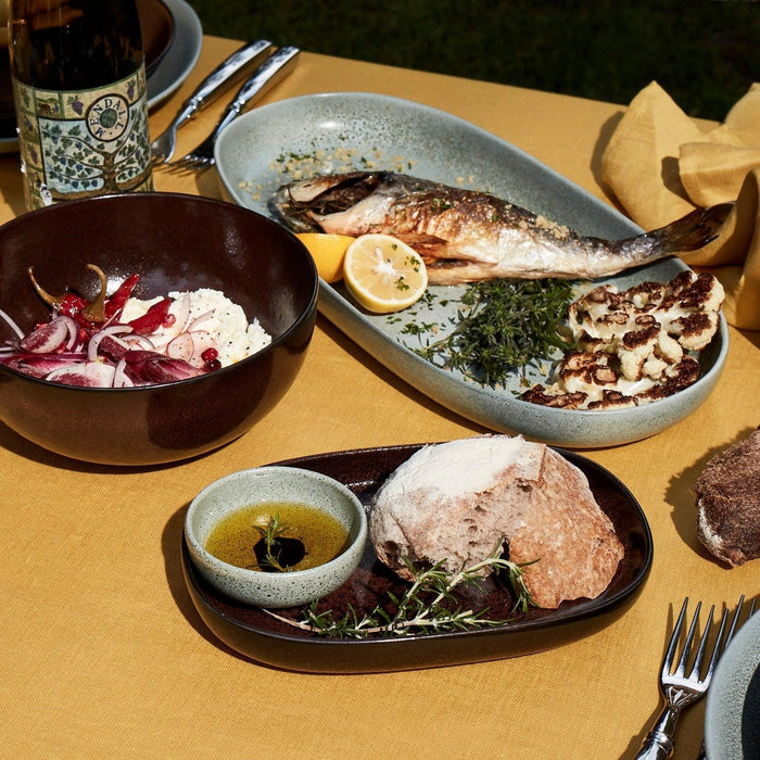 Terra Oval Platter - Wine - L'OBJET