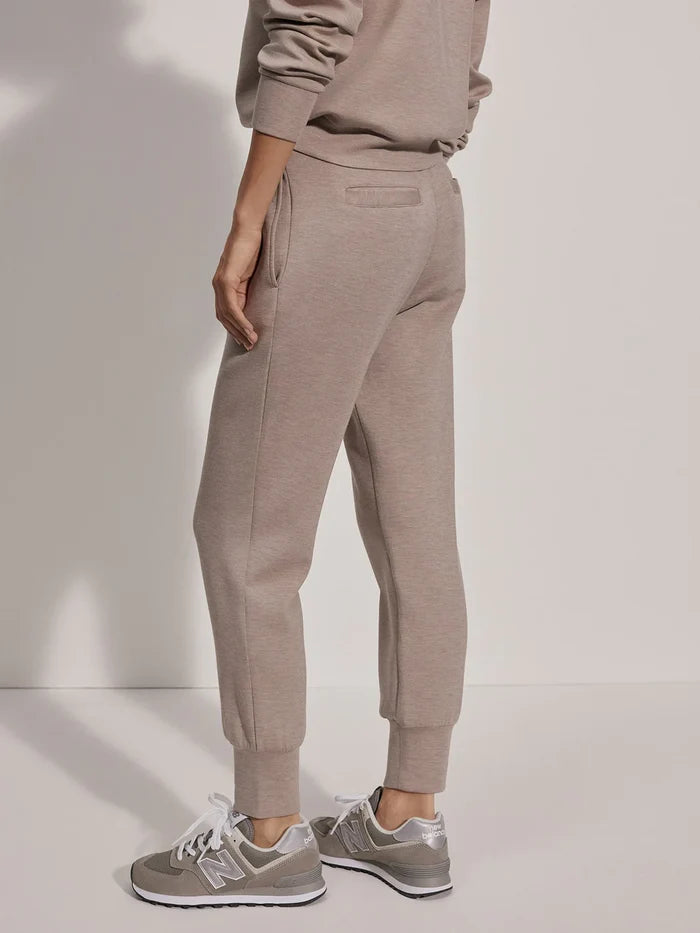 The Slim Cuff Pant 25" - Taupe Marl - Molly + Kate