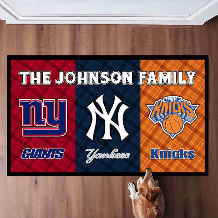 Three Teams Customized Doormat - Anti Slip Indoor Doormat