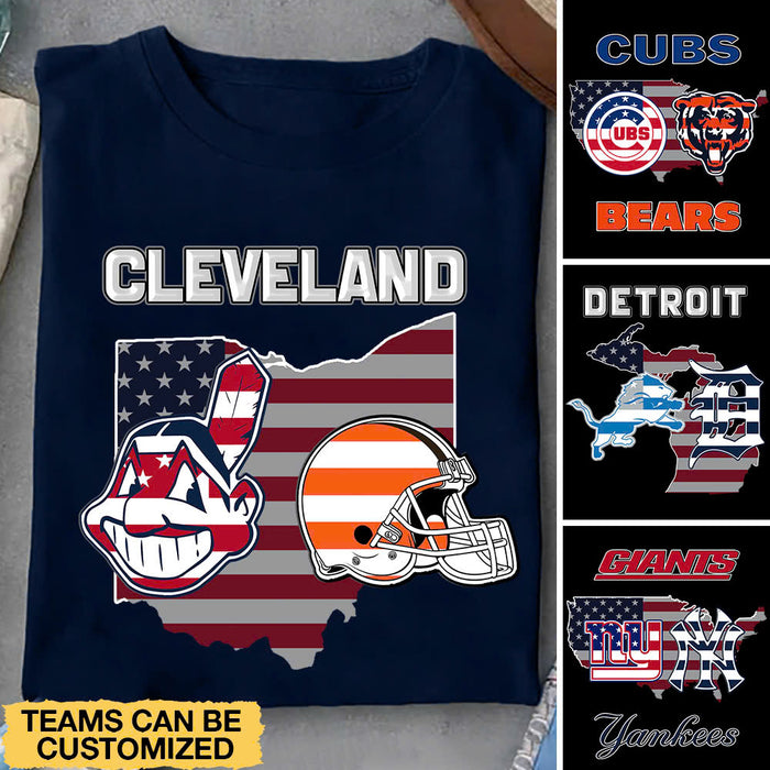 Two Teams Shirt - Customized Shirt - Map ver
