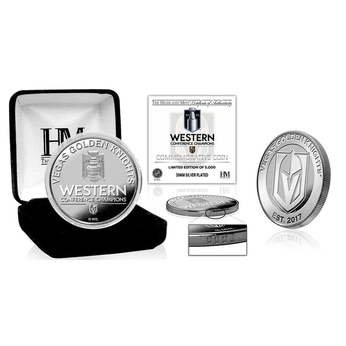 Vegas Golden Knights 2026 Western Conference Champions Silver Coin - Vegas Team Store