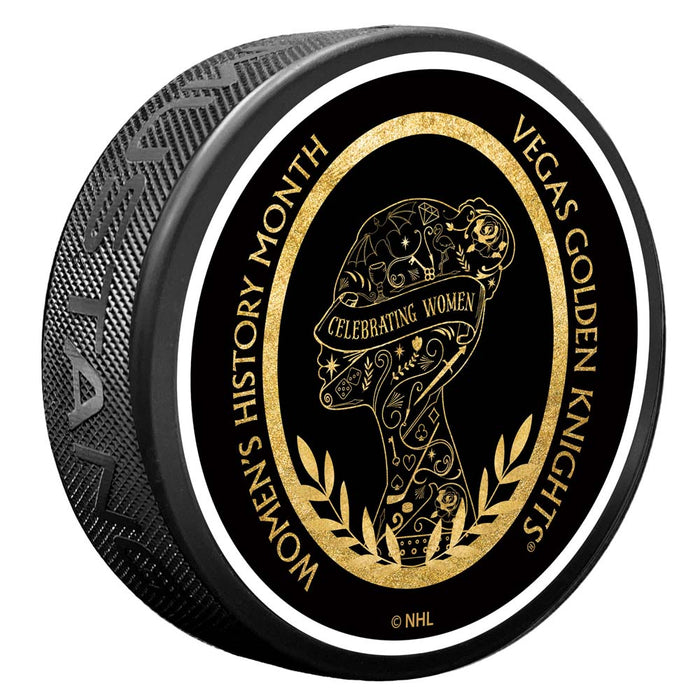 Vegas Golden Knights Women's History Month Puck - Vegas Team Store