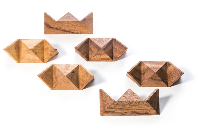 Wooden Star Puzzle - Brain Teaser-Kubiya Games-Atlas Preservation