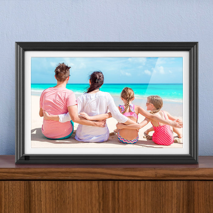 aluratek 10 inch ips lcd touchscreen wifi digital photo frame 32gb image environment