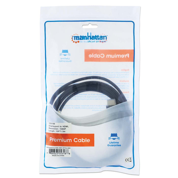 1080p DisplayPort to HDMI Cable Packaging Image 2