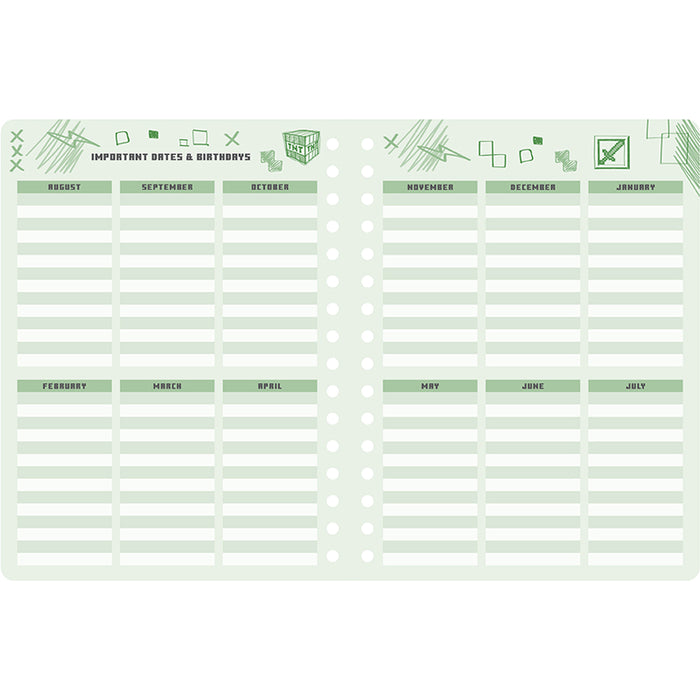 2025-2026 Minecraft Mobs Student Planner
