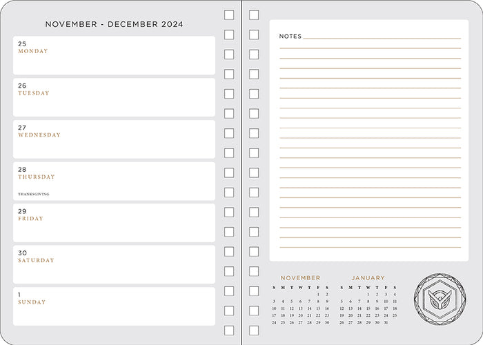2025 Dune: Part 2 13-Month Weekly Planner
