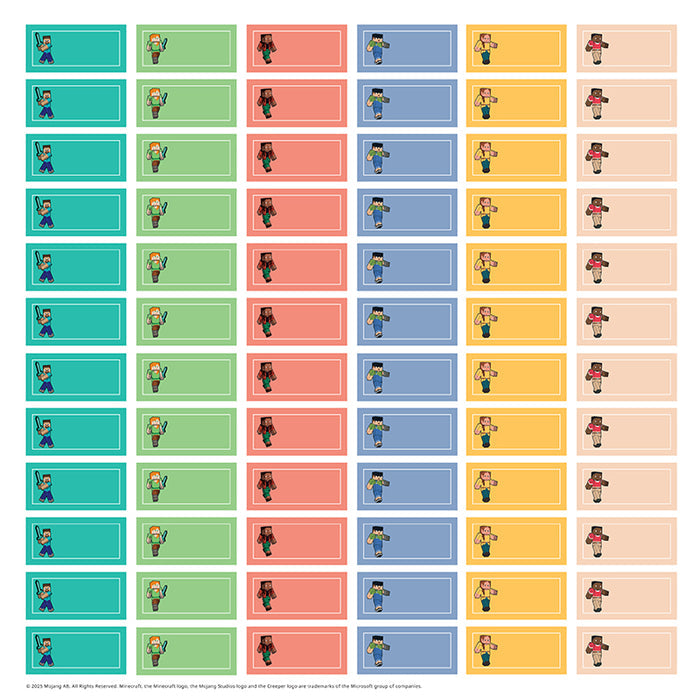2026 Minecraft Family Wall Planner