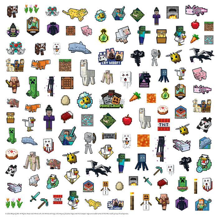 2026 Minecraft Family Wall Planner