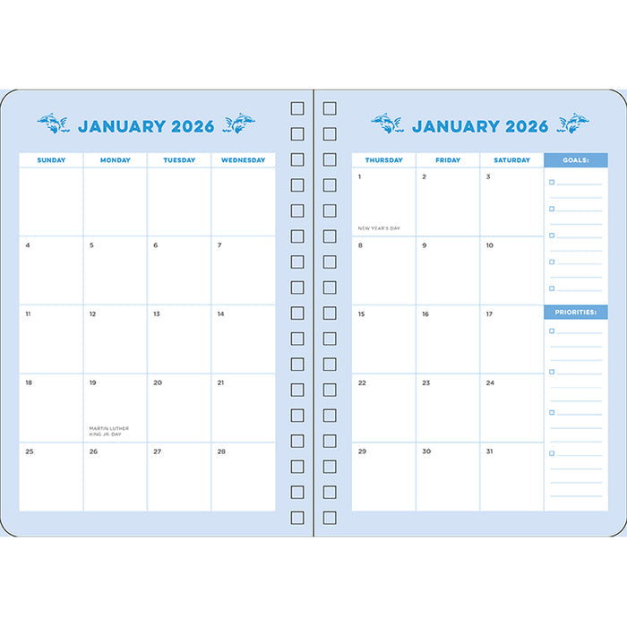 2026 Shark Week 13-Month Weekly Planner