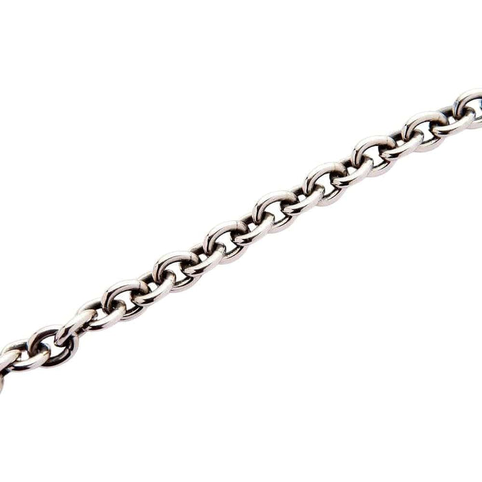 An authentic 925 sterling silver chain necklace with a hand-polished, brilliant finish.