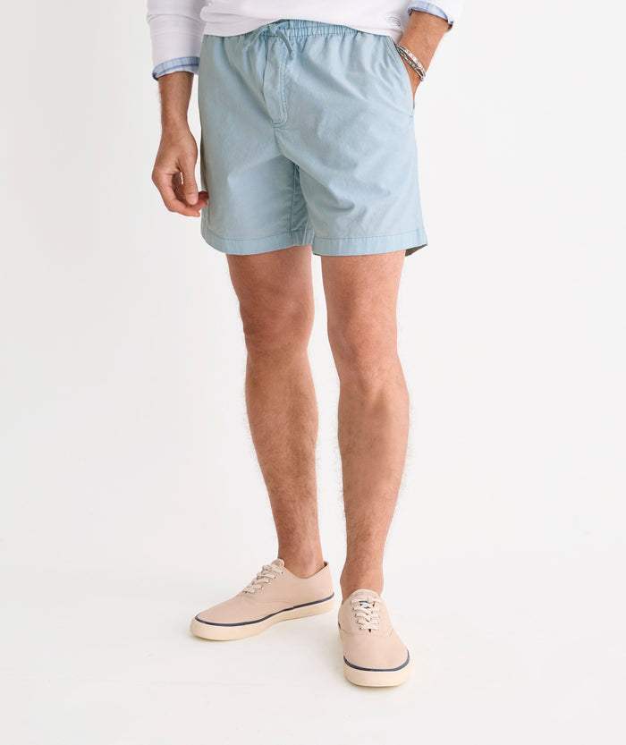 7” Pull-On Surfside Short - Del Mar Blue - Molly + Kate