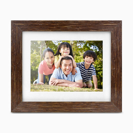 aluratek 8 digital photo frame distressed wood automatic slideshow main