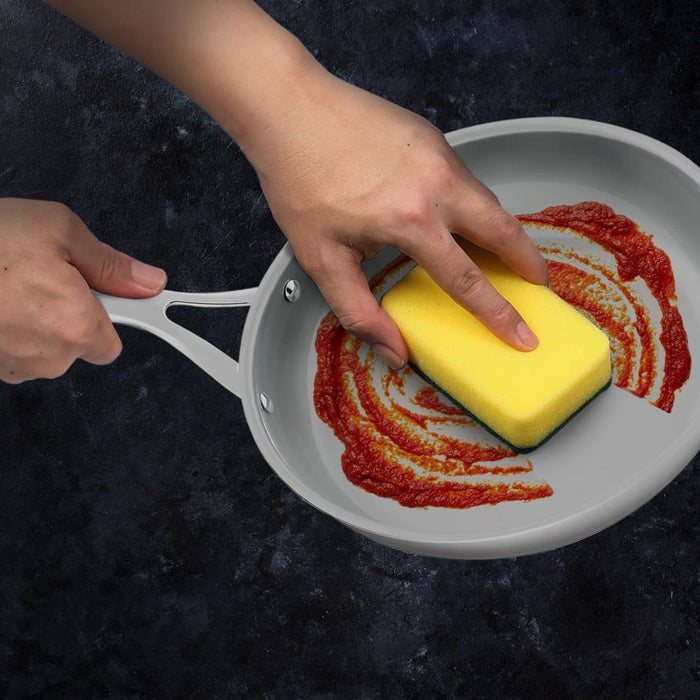 9.5" Fry Pan Non-Stick Coating Stainless Steel Handles