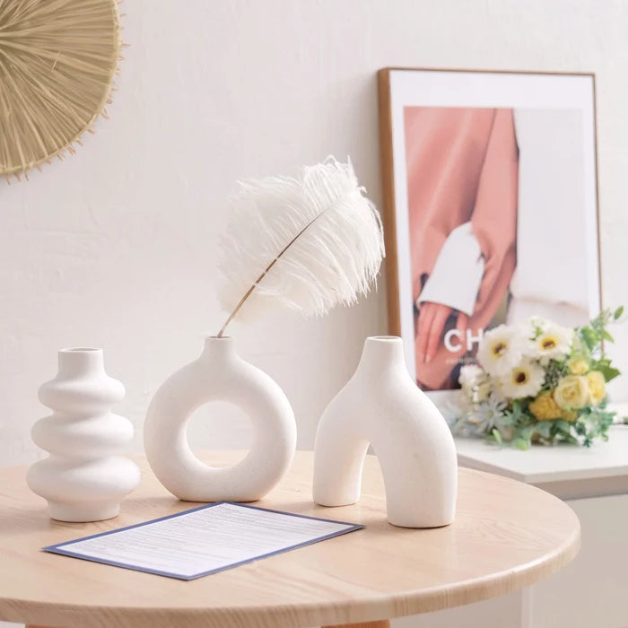 Aeris Home – Bohemian Ceramic Vase Set