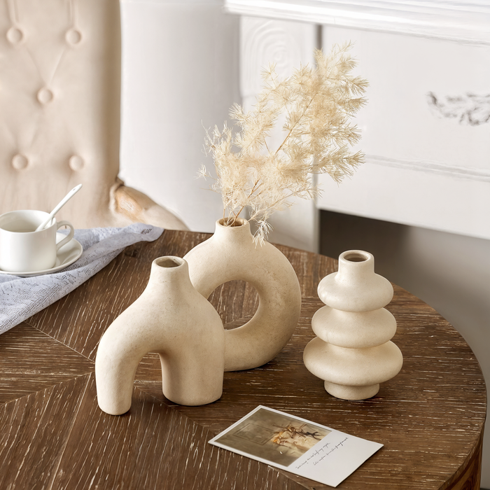 Aeris Home – Bohemian Ceramic Vase Set