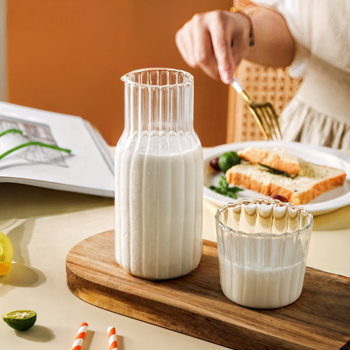 Aeris Home – Fluted Glass Carafe